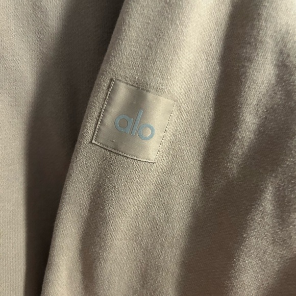 Alo Yoga Renown Heavy Weight Hoodie 2XL Taupe - Picture 4 of 4